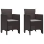 Silla de Jardín Set de 2 Marrón Ratán Estándar Duradero von , Gartenstühle - Ref: Foro24-847455, Preis: 82,96 €, Rabatt: %