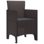 Silla de Jardín Juego de 2 Marrón, Antracita Plástico, Cojines by , Garden chairs - Ref: Foro24-847456, Price: 82,99 €, Disco...
