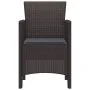 Silla de Jardín Juego de 2 Marrón, Antracita Plástico, Cojines by , Garden chairs - Ref: Foro24-847456, Price: 82,99 €, Disco...