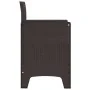 Silla de Jardín Juego de 2 Marrón, Antracita Plástico, Cojines by , Garden chairs - Ref: Foro24-847456, Price: 82,99 €, Disco...