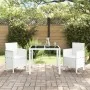 Silla de Jardín Conjunto de 2 Blanco Estilo de Ratán Plástico | Foro24.es | Tu tienda online para hogar, jardín y más Foro24.es