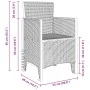 Silla de Jardín Conjunto de 2 Blanco Estilo de Ratán Plástico | Foro24.es | Tu tienda online para hogar, jardín y más Foro24.es