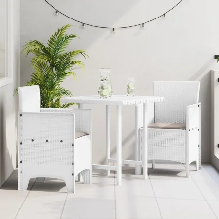 Silla de Jardín Juego de 2 Blanco Taupe Ratan Plástico | Foro24.es | Tu tienda online para hogar, jardín y más Foro24.es