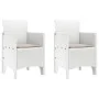 Silla de Jardín Juego de 2 Blanco Taupe Ratan Plástico | Foro24.es | Tu tienda online para hogar, jardín y más Foro24.es