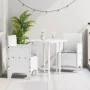 Silla de Jardín Juego de 2 Blanco, Gris Claro Plástico, Tela | Foro24.es | Tu tienda online para hogar, jardín y más Foro24.es