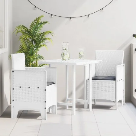 Silla de Jardín Set de 2 Blanco, Antracita Polipropileno, Poliéster | Foro24.es | Tu tienda online para hogar, jardín y más Foro24.es