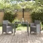 Silla de jardín Juego de 2 Gris claro Poliratán y acero Estándar von , Gartenstühle - Ref: Foro24-847464, Preis: 82,10 €, Rab...