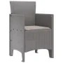 Silla de jardín Juego de 2 Gris claro Poliratán y acero Estándar von , Gartenstühle - Ref: Foro24-847464, Preis: 82,10 €, Rab...