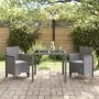 Silla de Jardín Conjunto de 2 Gris claro Poliratán Estándar by , Garden chairs - Ref: Foro24-847465, Price: 82,11 €, Discount: %