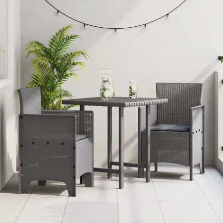 Silla de Jardín Juego de 2 Gris Claro, Antracita Polipropileno de , Sillas de jardín - Ref: Foro24-847466, Precio: 82,11 €, D...