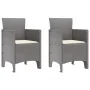 Silla de Jardín Conjunto de 2 Gris claro y crema Polipropileno | Foro24.es | Tu tienda online para hogar, jardín y más Foro24.es