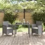 Silla de Jardín Conjunto de 2 Gris claro y crema Polipropileno | Foro24.es | Tu tienda online para hogar, jardín y más Foro24.es