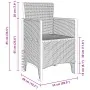 Silla de jardín Juego de 4 Antracita Poliratán Mediano Ligero | Foro24.es | Tu tienda online para hogar, jardín y más Foro24.es