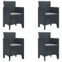 Silla de Jardín Set de 4 Antracita, Gris Claro von , Gartenstühle - Ref: Foro24-847470, Preis: 150,44 €, Rabatt: %