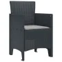 Silla de Jardín Set de 4 Antracita, Gris Claro von , Gartenstühle - Ref: Foro24-847470, Preis: 150,44 €, Rabatt: %