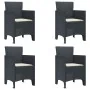 Silla de jardín Juego de 4 Antracita Polipropileno Estándar von , Gartenstühle - Ref: Foro24-847472, Preis: 150,44 €, Rabatt:...