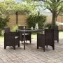 Sillas de Jardín con Cojines 4 pcs Marrón Ratan Sintético von , Gartenstühle - Ref: Foro24-847475, Preis: 150,44 €, Rabatt: -5%%