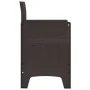 Silla de Jardín Set de 4 Marrón con cojín crema de , Sillas de jardín - Ref: Foro24-847477, Precio: 150,60 €, Descuento: %