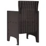 Silla de Jardín Set de 4 Marrón con cojín crema de , Sillas de jardín - Ref: Foro24-847477, Precio: 150,60 €, Descuento: %