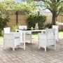 Silla de Jardín Set de 4 Blanco con cojines taupe | Foro24.es | Tu tienda online para hogar, jardín y más Foro24.es