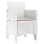 Silla de Jardín Set de 4 Blanco con cojines taupe | Foro24.es | Tu tienda online para hogar, jardín y más Foro24.es