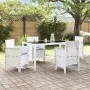Silla de Jardín Conjunto de 4 Blanco Ratán Estándar Duraderas | Foro24.es | Tu tienda online para hogar, jardín y más Foro24.es