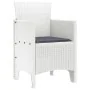 Silla de Jardín Juego de 4 Blanco, Antracita Plástico, Poliéster | Foro24.es | Tu tienda online para hogar, jardín y más Foro24.es