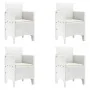 Silla de Jardín Set de 4 Blanco Poliratán Estándar Apilable von , Gartenstühle - Ref: Foro24-847482, Preis: 149,60 €, Rabatt:...