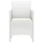 Silla de Jardín Set de 4 Blanco Poliratán Estándar Apilable von , Gartenstühle - Ref: Foro24-847482, Preis: 149,60 €, Rabatt:...