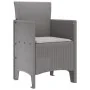 Silla de Jardín Juego de 4 Gris claro Plástico, Poliéster von , Gartenstühle - Ref: Foro24-847485, Preis: 150,17 €, Rabatt: -5%%
