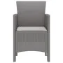 Silla de Jardín Juego de 4 Gris claro Plástico, Poliéster von , Gartenstühle - Ref: Foro24-847485, Preis: 150,17 €, Rabatt: -5%%