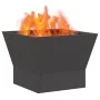 Fogón Cuadrado Negro 40x40x30 cm Acero by , Chimneys - Ref: Foro24-858908, Price: 45,63 €, Discount: -5%%