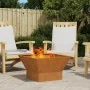Fogata Cuadrada Marrón 60x60x35 cm de acero envejecido von , Kamine - Ref: Foro24-858911, Preis: 63,53 €, Rabatt: %