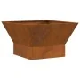 Fogata Cuadrada Marrón 60x60x35 cm de acero envejecido von , Kamine - Ref: Foro24-858911, Preis: 63,53 €, Rabatt: %