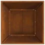 Fogata Cuadrada Marrón 60x60x35 cm de acero envejecido von , Kamine - Ref: Foro24-858911, Preis: 63,53 €, Rabatt: %