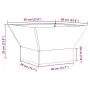 Fogata Cuadrada Marrón 60x60x35 cm de acero envejecido von , Kamine - Ref: Foro24-858911, Preis: 63,53 €, Rabatt: %