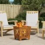 Chimenea VidaXL Cuadrada 40x40x40 cm de Acero Resistente a la Intemperie von , Kamine - Ref: Foro24-858913, Preis: 53,88 €, R...