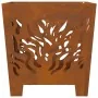 Chimenea VidaXL Cuadrada 40x40x40 cm de Acero Resistente a la Intemperie von , Kamine - Ref: Foro24-858913, Preis: 53,88 €, R...