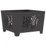Fogata Cuadrada Negra 60x60x40 cm Acero von , Kamine - Ref: Foro24-858914, Preis: 69,38 €, Rabatt: -5%%