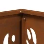 Chimenea VidaXL Cuadrada 40x40x40 cm de Acero Resistente a la Intemperie von , Kamine - Ref: Foro24-858913, Preis: 53,88 €, R...
