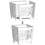 Chimenea VidaXL Cuadrada 40x40x40 cm de Acero Resistente a la Intemperie von , Kamine - Ref: Foro24-858913, Preis: 53,88 €, R...