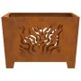Fuego Hoguera Cuadrada 60x60x40 cm Acero Resistente a la Intemperie | Foro24.es | Tu tienda online para hogar, jardín y más Foro24.es