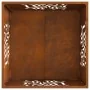 Fuego Hoguera Cuadrada 60x60x40 cm Acero Resistente a la Intemperie | Foro24.es | Tu tienda online para hogar, jardín y más Foro24.es