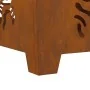 Fuego Hoguera Cuadrada 60x60x40 cm Acero Resistente a la Intemperie | Foro24.es | Tu tienda online para hogar, jardín y más Foro24.es