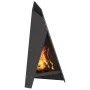 Hoguera Pyramid 58x36x100 cm Acero Resistente a la Intemperie by , Chimneys - Ref: Foro24-858916, Price: 78,96 €, Discount: -5%%