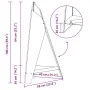 Hoguera Pyramid 58x36x100 cm Acero Resistente a la Intemperie by , Chimneys - Ref: Foro24-858916, Price: 78,96 €, Discount: -5%%
