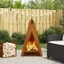 Soporte para Fogatas Pirámide Negra 58x36x100 cm Acero | Foro24.es | Tu tienda online para hogar, jardín y más Foro24.es