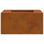 Fogata Cuadrada 60x60x30 cm Acero Corrosion | Foro24.es | Tu tienda online para hogar, jardín y más Foro24.es
