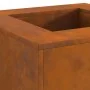 Fogata Cuadrada 60x60x30 cm Acero Corrosion | Foro24.es | Tu tienda online para hogar, jardín y más Foro24.es