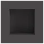 Hoguera cuadrada negra 80x80x40 cm de acero de , Chimeneas - Ref: Foro24-858920, Precio: 146,70 €, Descuento: %